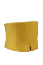 Tucker 28"W Yellow Woven Fabric Swivel Barrel Chair