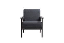 Bahamas 25"W Dark Gray Linen Fabric Chair