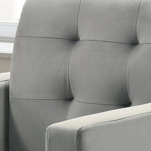 Hale 27.5"W Light Gray Velvet Accent Armchair