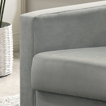 Hale 27.5"W Light Gray Velvet Accent Armchair