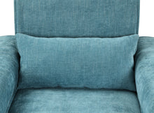 Valentina 62"W Blue Chenille Loveseat