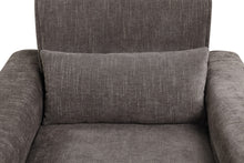 Valentina 62"W Gray Chenille Loveseat