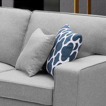Inaya 67" Loveseat – Light Gray Linen 2-Seater Sofa for Small Spaces or Apartments