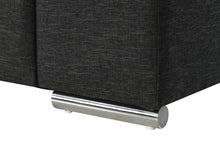 Gianna 45" Black Linen Large Arm Chair