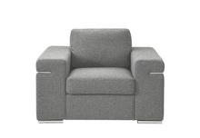 Gianna 45" Light Gray Woven Large Arm Chair