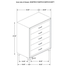 Melody - 5-Drawer Bedroom Chest
