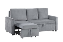 Oswin 70"W Gray Corduroy Sofa