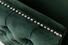 Bayberry 53"W Green Velvet Loveseat
