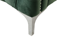 Bayberry 73"W Green Velvet Sofa