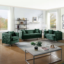 Bayberry 53"W Green Velvet Loveseat