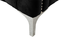 Bayberry 34"W Black Velvet Chair