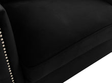 Bayberry 34"W Black Velvet Chair