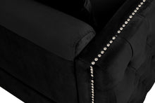 Bayberry 34"W Black Velvet Chair
