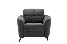 Callie 39"W Gray Woven Fabric Chair