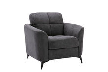 Callie 39"W Gray Woven Fabric Chair