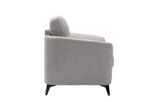 Callie 39"W Light Gray Woven Fabric Chair