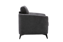 Callie 39"W Gray Woven Fabric Chair
