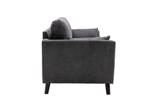 Damian 77"W Gray Woven Fabric Sofa