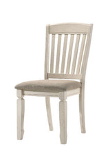 Fedele - 7 Piece Dining Set (Table & 6 Chairs) - Weathered Oak & Cream