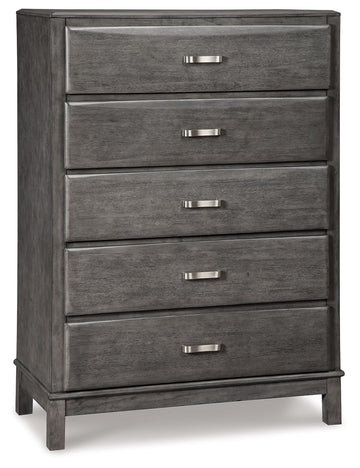 Caitbrook - Five Drawer Chest - Gray