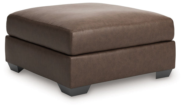 WillowBend Oversized Accent Ottoman Umber