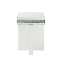 Noralie - 24"H End Table - Mirrored & Faux Diamonds