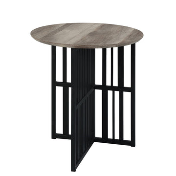 Zudora - End Table - Antique Oak & Black
