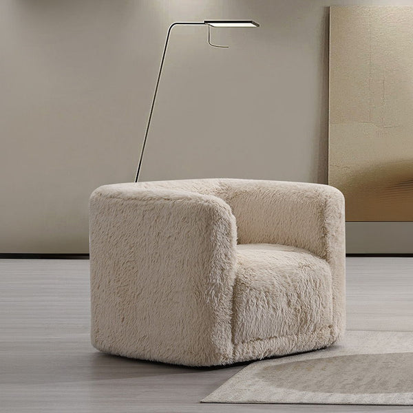 Upendo Chair With Swivel Beige Linen