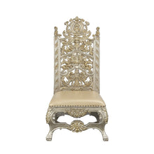 Danae - Side Chair (Set of 2) - Synthetic Leather , Champagne & Gold