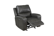 Linton - Leather Glider Recliner With Power Footrest