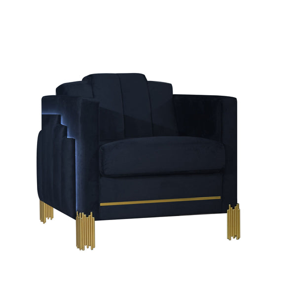Empire Lighted Chair Black