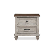 Mariana - Nightstand With USB - Vintage Creme