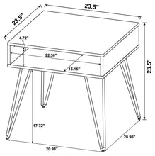 Fanning - Engineered Wood Side End Table - Golden Oak