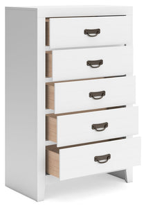 Binterglen - White - Five Drawer Chest