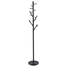 Clover 18 Hook Freestanding Metal Coat Rack Hat Hanger – Black