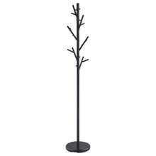 Clover 18 Hook Freestanding Metal Coat Rack Hat Hanger – Black