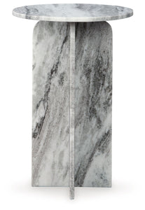 Keithwell - Round Accent Table - Gray
