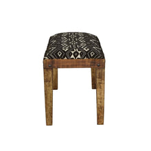 Lamont Fabric Upholstered Accent Bench – Rustic Brown
