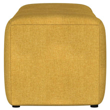 Summer Upholstered Channel Accent Bench – Mustard Yellow