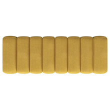 Summer Upholstered Channel Accent Bench – Mustard Yellow