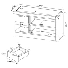 Arrington Storage Bench – White Oak