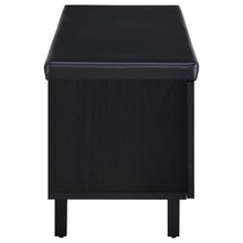 Brixton 2-door Padded Entryway Shoe Storage Bench – Black