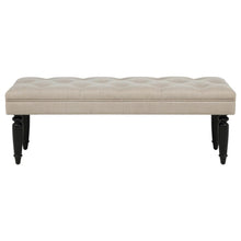 Marsha 52-inch Upholstered Entryway Accent Bench – Latte