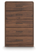 Fortlorn - Walnut Brown - Five Drawer Chest
