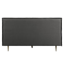 Metis - Eastern King Bed - Gray Top Grain Leather