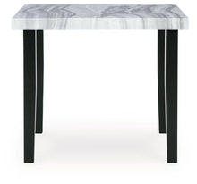 Mervannie - Square Dining Room Counter Table - Gray / Black