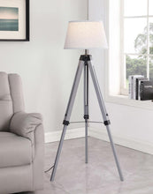 Dayton 56-inch Empire Shade Metal Tripod Floor Lamp – Grey