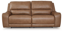 DeepWakes - Caramel - 2 Seat Power Reclining Sofa Adjustable Headrest