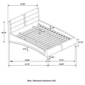 Jeremaine - Upholstered Sleigh Bed