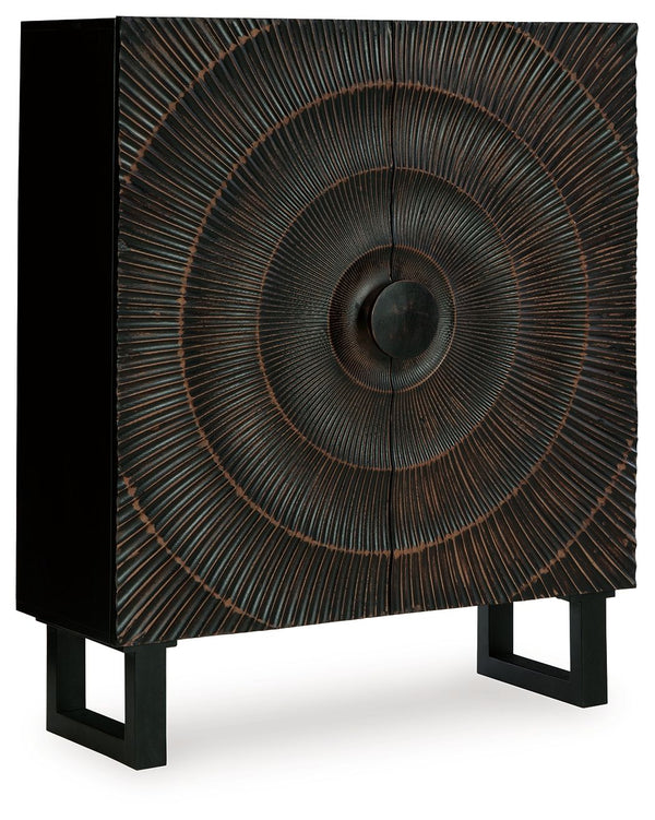 Fosterman Accent Cabinet Distressed Black